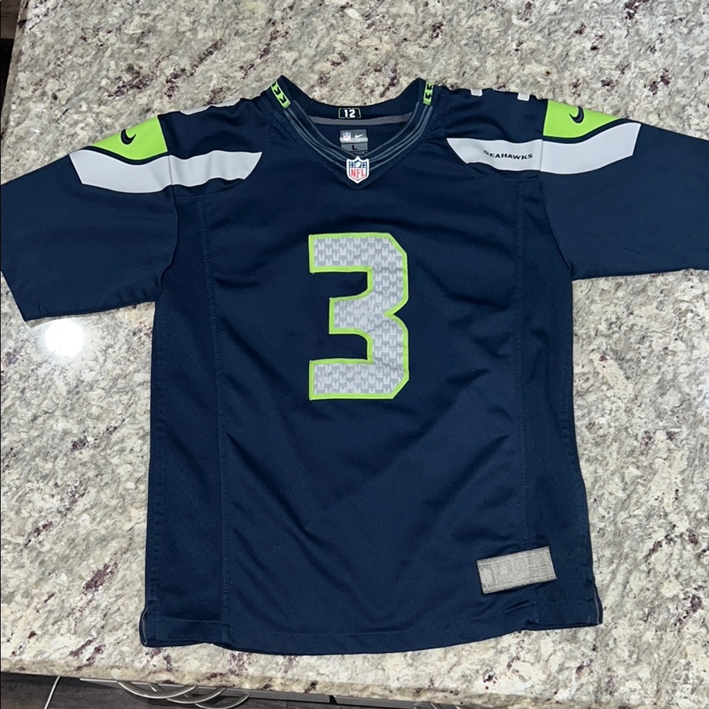NFL Blue and Green Seattle Seahawks Jersey